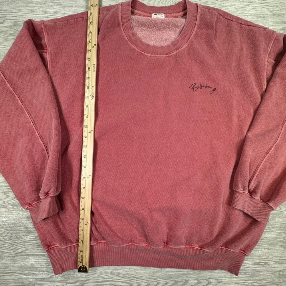 Billabong Men's Sweatshirt Dreaming of Paradise Graphic Pink XL Palm Tree